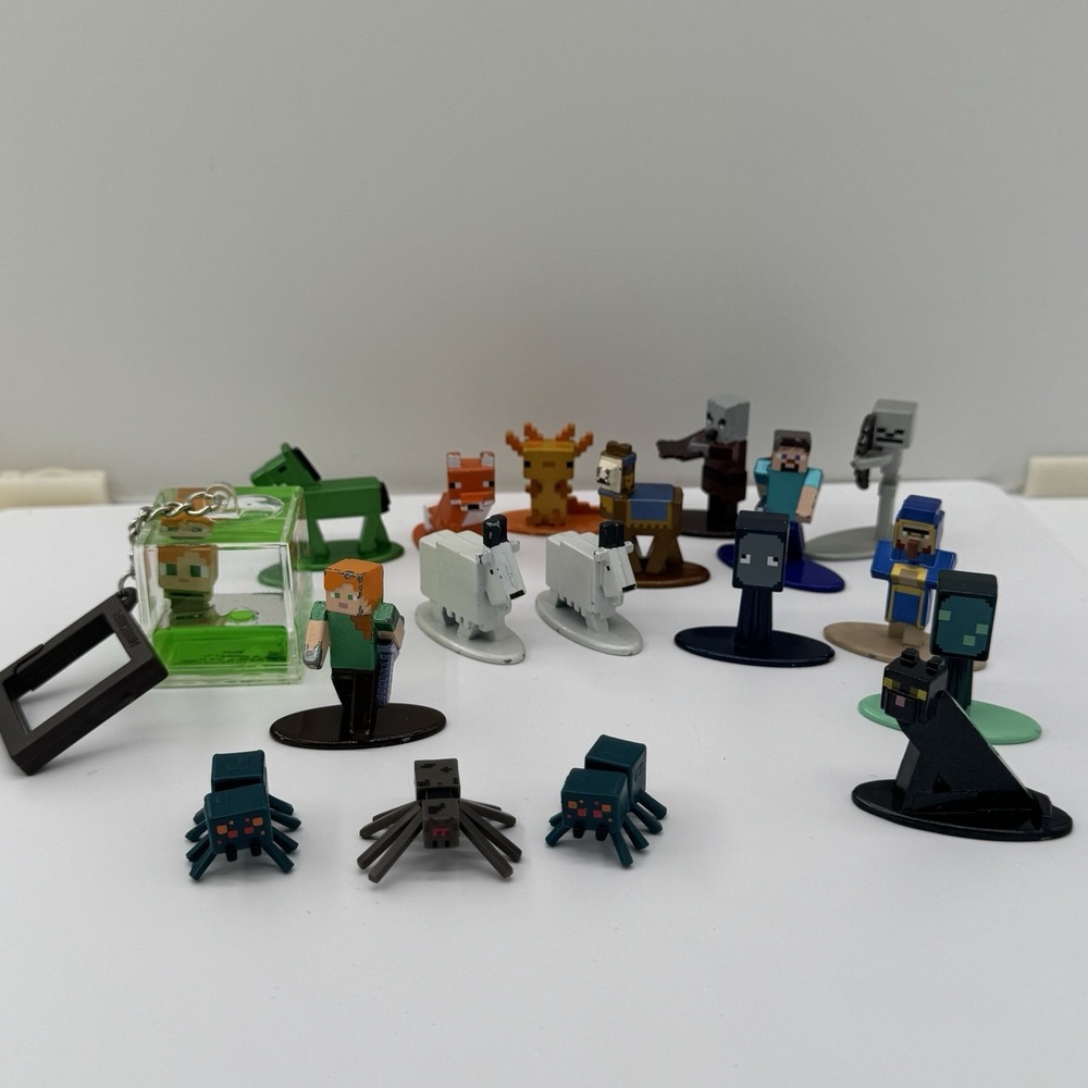 Minecraft Nano Metalfigs Jada Toys Tsunameez‎ Cube Lot 18